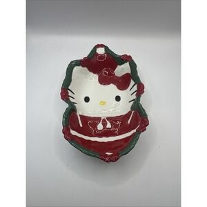blue sky hello kitty christmas Candy Dish